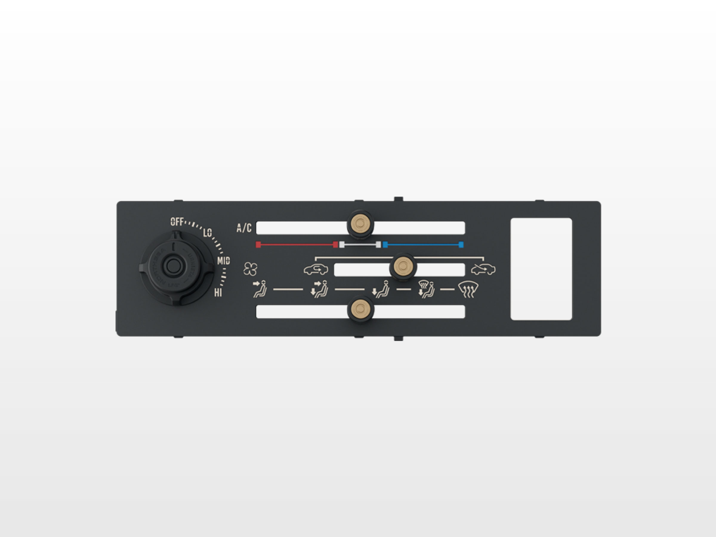 Vintage A/C Control Panel